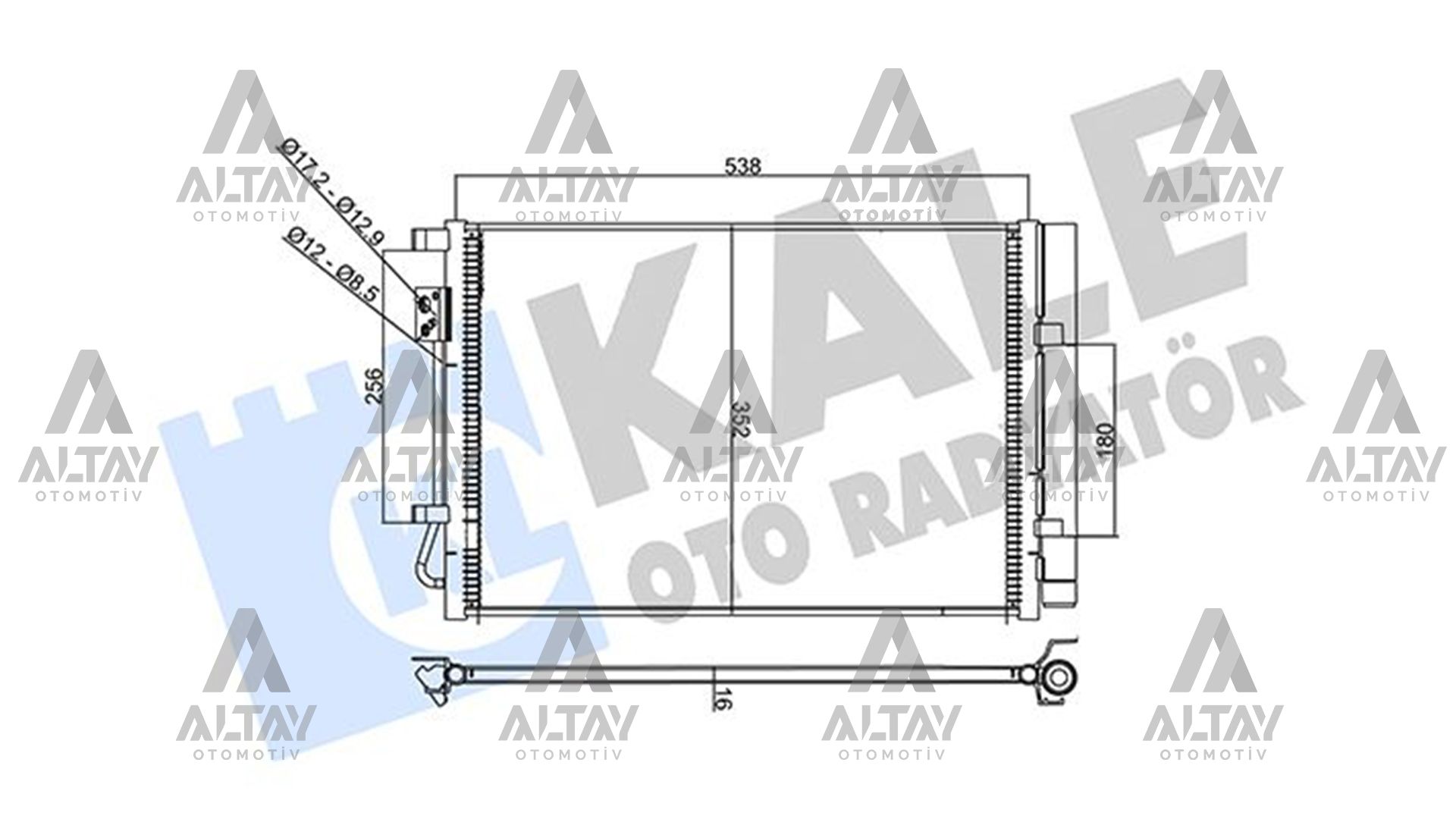 Hyundai I20 Klima Radyatörü 2015-2018 Radyatör I Benzinli OEM 97606-C8000